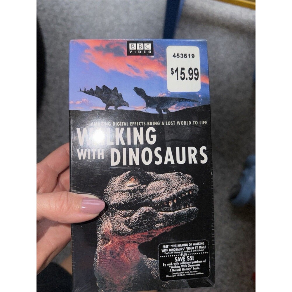 BBC Video Walking with Dinosaurs VHS Documentary Natural World 1999 sealed new